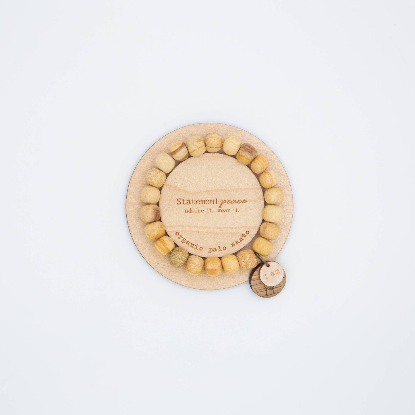 Palo Santo Beaded Bracelet ~ I AM