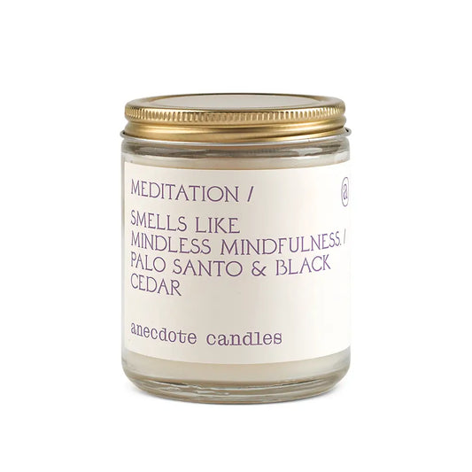 Meditation (Palo Santo & Black Cedar) Glass Jar Candle